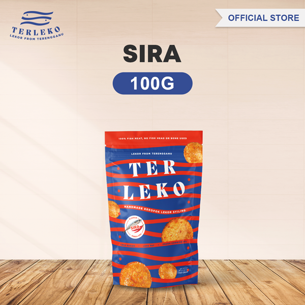 [Buatan Terengganu] Terleko's Keropok Lekor Syiling - 100G (Sira)