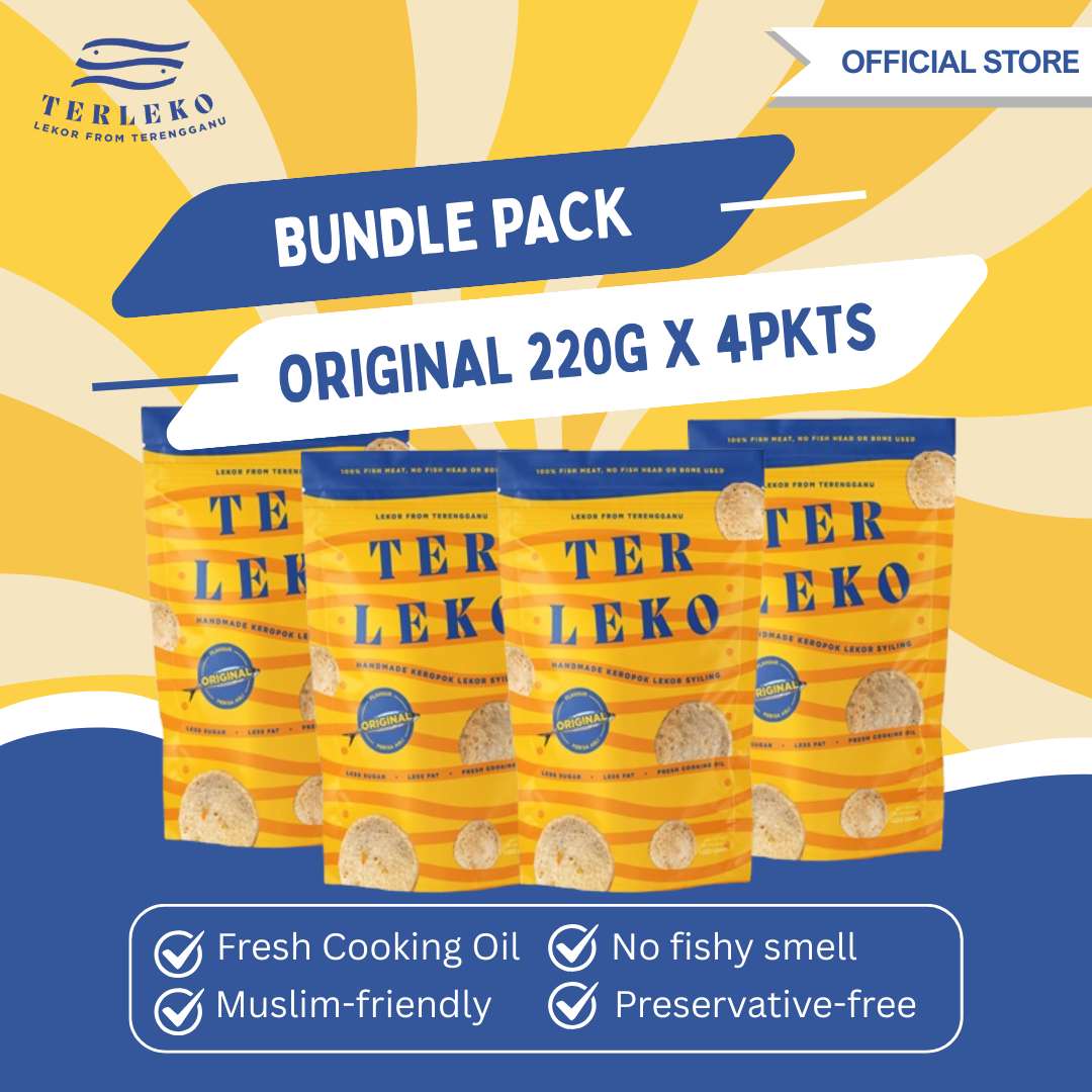 [登嘉楼州手工制作] Terleko's Keropok Lekor Syiling - 220G (原味)