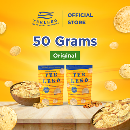 [Buatan Terengganu] Terleko's Keropok Lekor Syiling - 50G