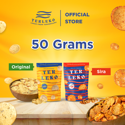 [Buatan Terengganu] Terleko's Keropok Lekor Syiling - 50G