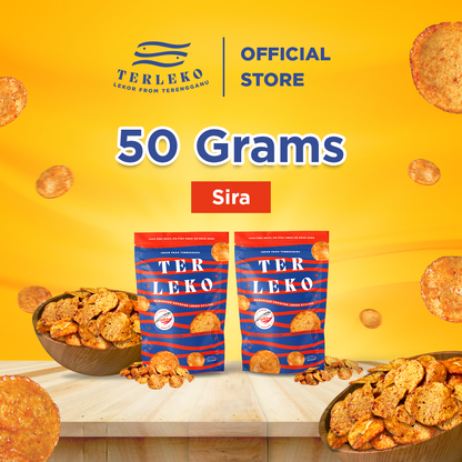 [Buatan Terengganu] Terleko's Keropok Lekor Syiling - 50G